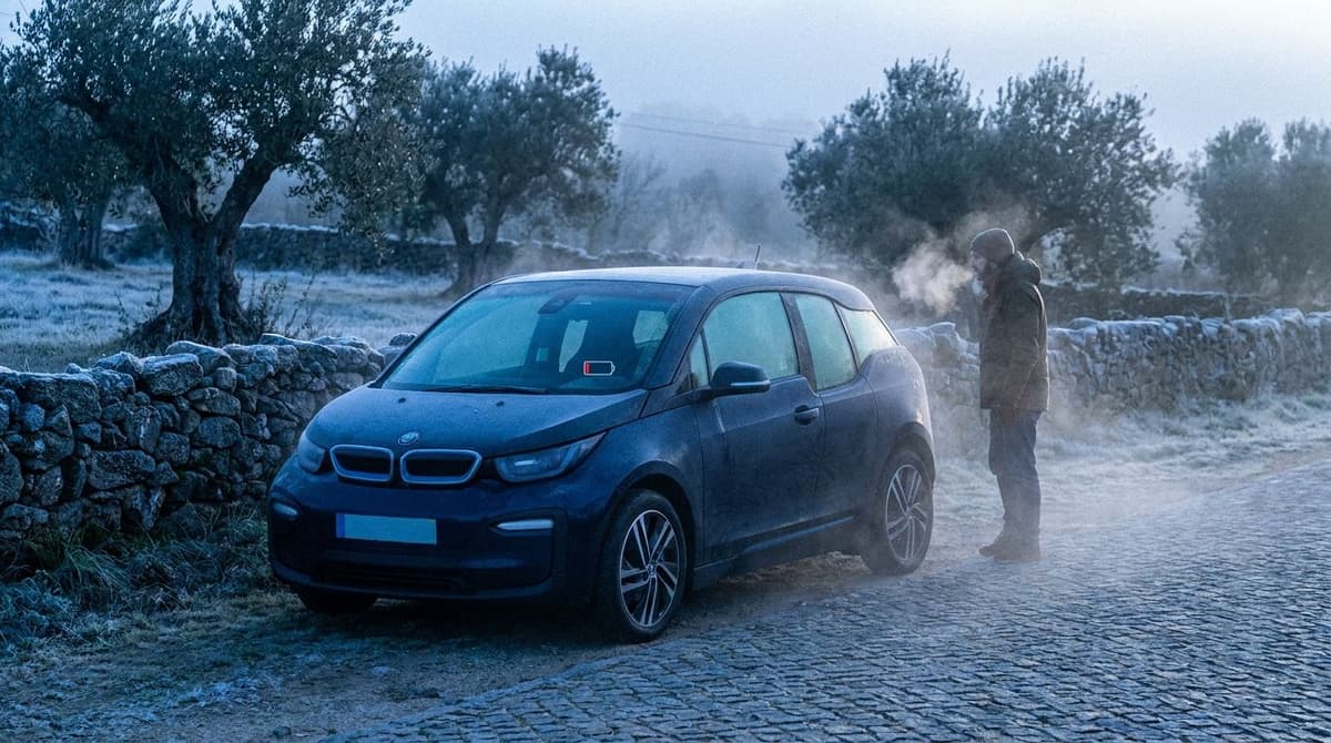 Impacto do frio na bateria de um carro elétrico
