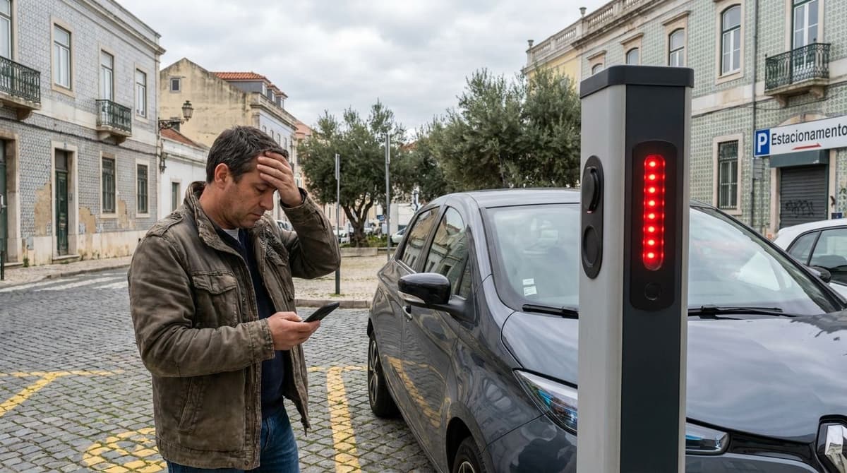 Diagnóstico de falha num posto de carregamento público