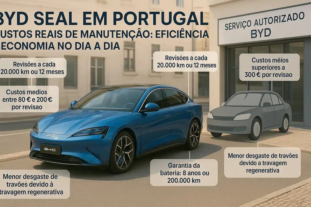 BYD Seal em Portugal: custos reais de manutenção