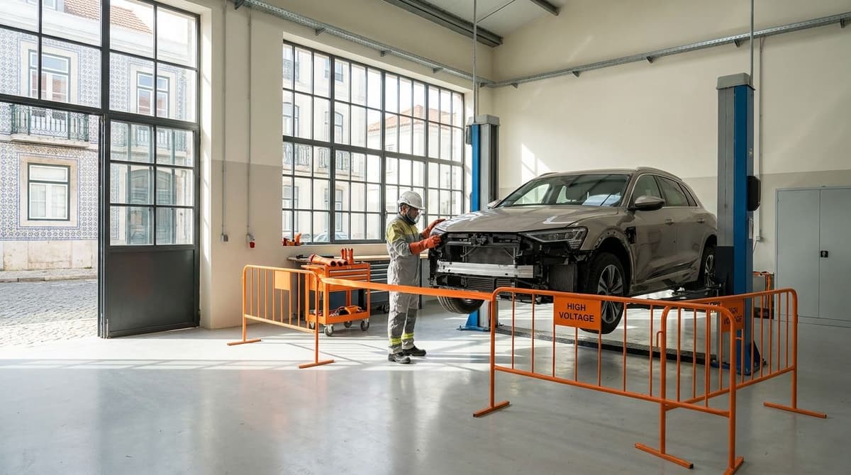 Oficina especializada em carros elétricos e diferenças face às oficinas clássicas